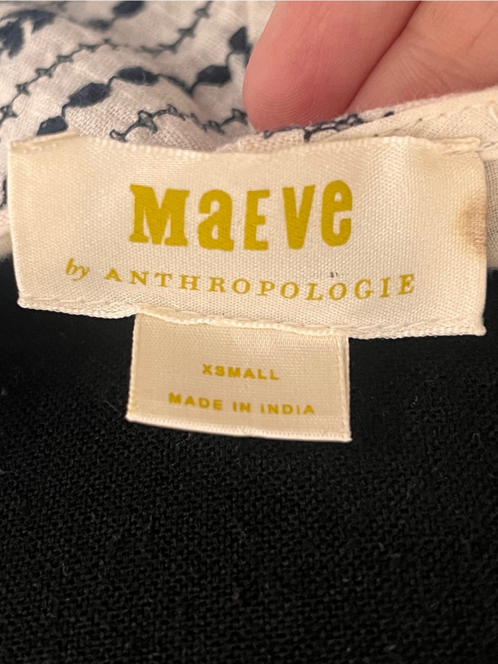 Anthropologie Maeve Sylvia Embroidered Top Sz XS - Picture 6 of 7